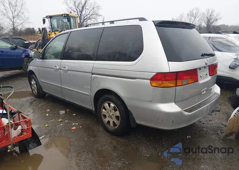 2002 Honda Odyssey Ex из США, поврежденный, VIN 5FNRL18642B036176